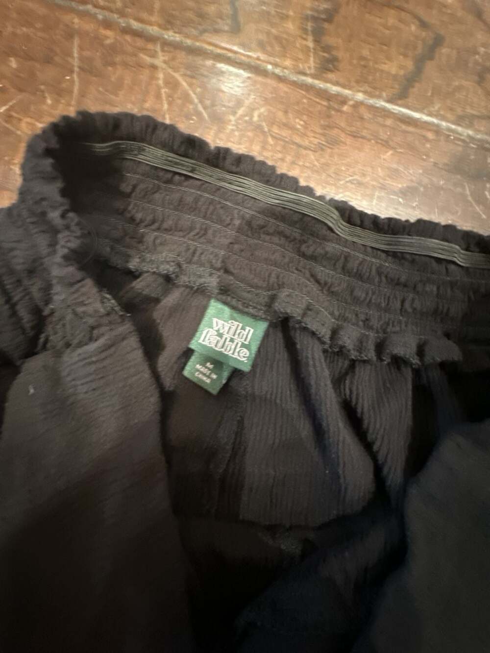 Wild Fable Black Crinkle Jogger Pants Size M - Picture 3 of 5